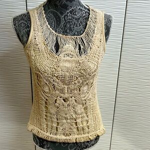 Fancy crocheted tank.